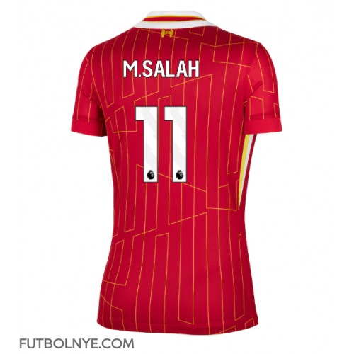 Camiseta Liverpool Mohamed Salah #11 Primera Equipación para mujer 2024-25 manga corta